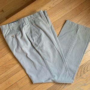 NAUTICA FLAT FRONT CLASSIC FIT DECK KHAKI PANTS